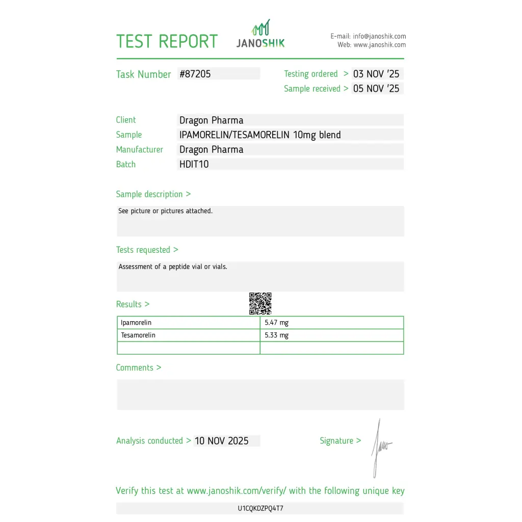 Ipamorelin/Tesamorelin 10mg
